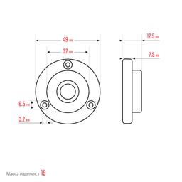 KRAFTOOL BULLS EYE (БЫЧИЙ ГЛАЗ), d 49 мм, поверхностный магнитный уровень (34789) - 2