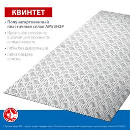 ЗУБР Квинтет, 600 х 1200 х 1.5 мм, алюминиевый рифленый лист, Профессионал (53830) - 2
