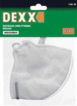 DEXX класс защиты FFP1, плоская, фильтрующая полумаска (11101) - 2