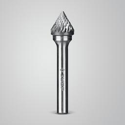 ЗУБР 12х10 мм, тип J (зенкер с вершиной 60°), хв-к 6 мм, твердосплавная борфреза, ПРОФЕССИОНАЛ (28808-12-10) - 7