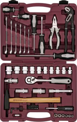 UTS0056 Набор инструмента универсальный 1/4", 1/2"DR, 56 предметов - 1