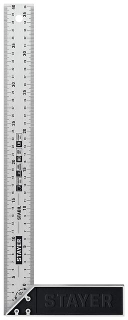 STAYER  400 мм, столярный угольник, Professional (3431-40) - 1