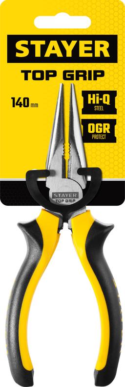 STAYER TOPGrip, 160 мм, тонкогубцы (2205-3-16) - 2