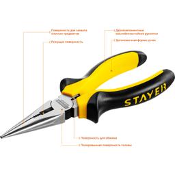 STAYER TOPGrip, 160 мм, тонкогубцы (2205-3-16) - 3