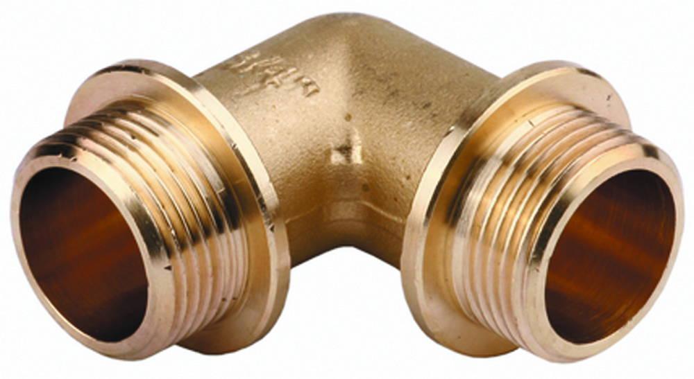 GENERAL FITTINGS  штуцер/штуцер, 1/2", латунь, уголок с упором (51074-S/S-1/2)