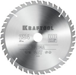 KRAFTOOL Optima, 254 х 30 мм, 40Т, пильный диск по дереву (36951-254-30) - 1