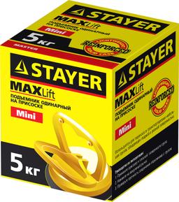 STAYER MAXLift, 5 кг, одинарный пластмассовый стеклодомкрат (33718-0) - 2