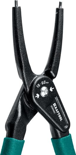 KRAFTOOL 180 мм, прямые губки, внутренний, Ссъемник стопорных колец (22812-1) - 4
