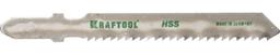 KRAFTOOL  T118B, EU-хвост., по металлу HSS, шаг 2 мм, 50 мм, 2 шт, полотна для лобзика (159551-2) - 1