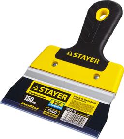 STAYER PROFlat, 150 мм, усиленная алюминиевая направляющая, двухкомпонентная ручка, анодированный, фасадный шпатель, Professional (10045-15) - 2