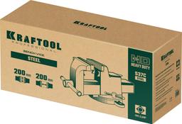 KRAFTOOL Steel, 200 мм, стальные слесарные тиски (32701-200) - 3
