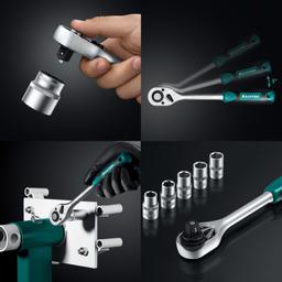 KRAFTOOL GRAND-152, 152 предм., (1/2"+1/4"), Универсальный набор инструмента (27978-H152) - 10