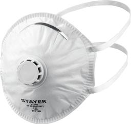 STAYER KV-80, класс защиты FFP1, коническая, фильтрующая полумаска с клапаном выдоха (11110) - 1