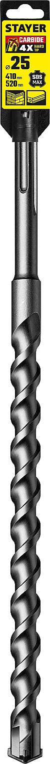 STAYER Hercules-4Х, 25 x 410/520 мм, SDS-max бур, Professional (29370-410-25) - 2
