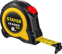 STAYER Leader, 8 м х 25 мм, рулетка с автостопом, Professional (3402-08-25) - 1