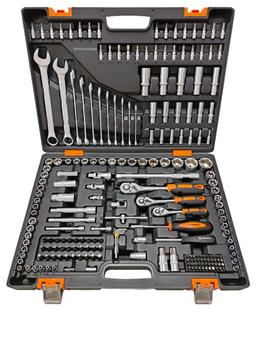 Набор инструментов, 1/2", 1/4", CrV, в кейсе 216 предм Вихрь - 1