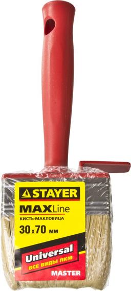 STAYER  UNIVERSAL, 3 х 7 см, светлая щетина, пластмассовый корпус, все виды ЛКМ, макловица (01824-07) - 2