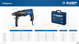 ЗУБР 28 мм, 850 Вт, перфоратор SDS Plus (П-28-850) - 6
