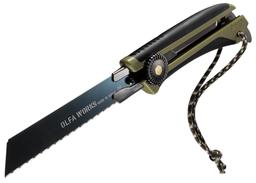 OLFA WORKS FK1 FIELD KNIFE универсальный нож со сменным серрейторным лезвием для сложных материалов (OW-FK1-OD) - 3