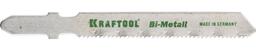 KRAFTOOL  T118AF, EU-хвост., по металлу Bi-Met, шаг 1.2 мм,  50 мм, 2 шт, полотна для лобзика (159555-1.2) - 1