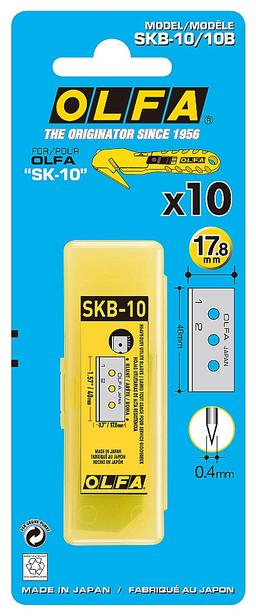 OLFA 17.8 мм, для ножа, специальное лезвие (OL-SKB-10/10B) - 2