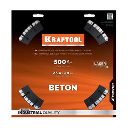 KRAFTOOL BETON 500 мм (25.4/20 мм, 12х4.0 мм), алмазный диск (36686-500) - 9