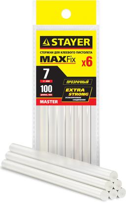 STAYER  Cristal, 7 х 100 мм, 6 шт, прозрачные, универсальные клеевые стержни Professional (2-06817-T-S06) - 1