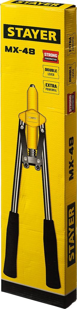 STAYER  MX-48, 3.2 - 4.8 мм, 530 мм, двуручный заклепочник (3114) - 2