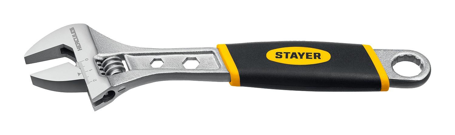 STAYER  Chromax, 150/20 мм, разводной ключ, Professional (27262-15)