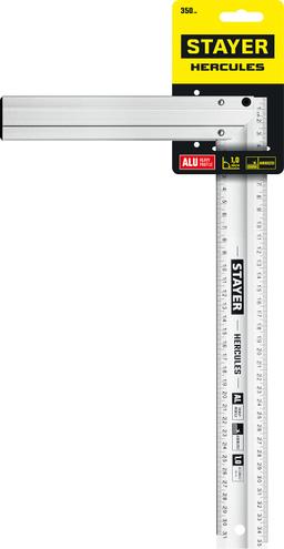 STAYER 350 мм, жесткий столярный угольник, Professional (3432-35) - 2