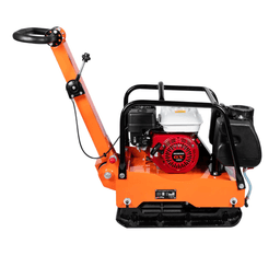 Виброплита Samsan PC21 (Honda GX160(5.5л.с), б./дм., 105 кг, складная ручка, бак для воды, сталь) - 3