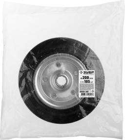 ЗУБР d 200 мм, г/п 185 кг, игольчатый подшипник, резина/металл, колесо, Профессионал (30936-200) - 2
