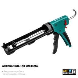 KRAFTOOL  Grand 2-in-1, 310 мл, антикапельная система, постоянное давление, скелетный пистолет для герметика (06674) - 4