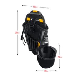 KRAFTOOL KH-5 кобура для шуруповерта с быстросъёмным креплением FastClip, средняя (38769) - 6