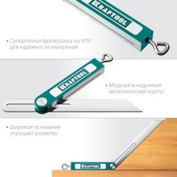 KRAFTOOL Super-BEVEL, 200 мм, профессиональная малка-угломер (34372) - 4