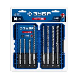 ЗУБР ПРОФИ-4Х 8шт набор №2, буры SDS-plus (29313-H8-2) - 6
