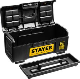 STAYER TOOLBOX-24, 590 х 270 х 255, пластиковый ящик для инструментов, Professional (38167-24) - 4