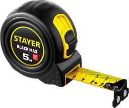 STAYER  BlackMax, 5 м х 25 мм, рулетка с двумя фиксаторами, Professional (3410-05-25) - 1