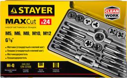 STAYER MaXCut, 24 предмета, легированная сталь, набор метчиков и плашек (28020-H24) - 2
