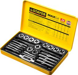 STAYER MaXCut, 24 предмета, легированная сталь, набор метчиков и плашек (28020-H24) - 3