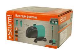 WP9718FC Насос фонтанный Sturm! 18Вт, 15 л/мин, напор 1,4м, глуб погруж 3м - 14