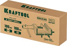 KRAFTOOL 100 мм, трехсторонние, станочные сверлильные тиски (32716-100) - 3