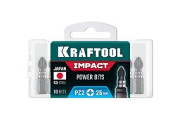KRAFTOOL Impact PZ 2, 25 мм, 10 шт, ударные биты (26193-2-25-S10) - 2