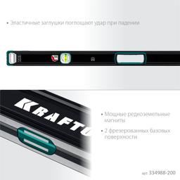 KRAFTOOL A-RATE CONTROL, 2000 мм, точность 0.3 мм/м, с зеркальным глазком, сверхпрочный магнитный уровень (34988-200) - 6