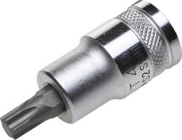 Торцовая бита-головка KRAFTOOL ″INDUSTRIE QUALITAT″, материал S2, TORX, сатинированная, 1/2″, Т45 - 1