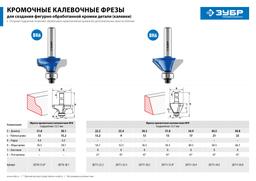 ЗУБР 31.8 x 13 мм, фреза кромочная калевочная (фасочная) №9, Профессионал (28711-31.8) - 7