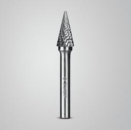 ЗУБР 10х20 мм, тип M (конус с острым углом 25°), хв-к 6 мм, твердосплавная борфреза, ПРОФЕССИОНАЛ (28811-10-20) - 7
