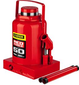 STAYER RED FORCE, 50 т, 300 - 480 мм, бутылочный гидравлический домкрат, Professional (43160-50) - 9