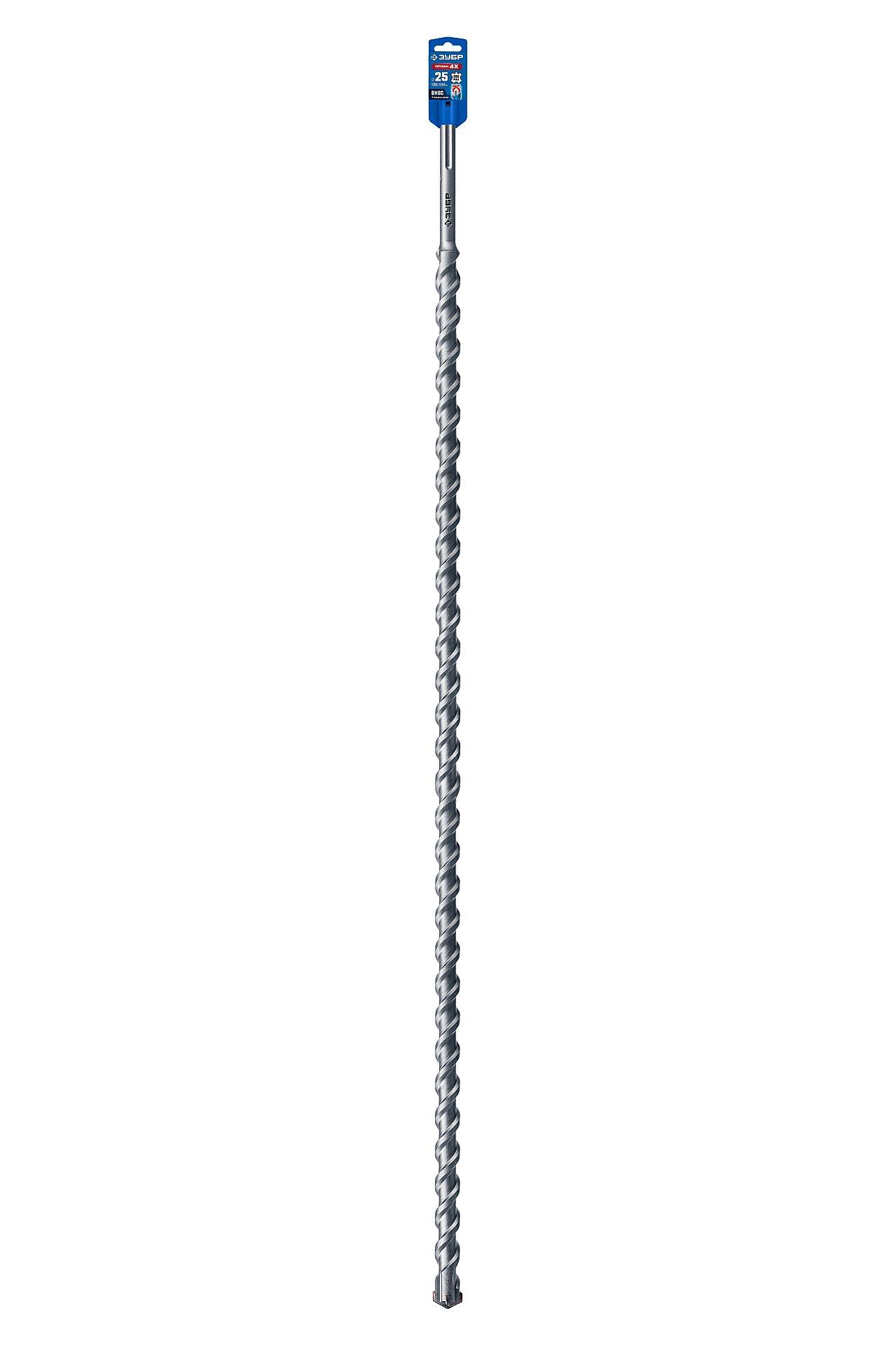 ЗУБР ПРОФИ-4Х 25x1380/1500 мм, SDS-max бур, ПРОФЕССИОНАЛ (29350-1380-25)