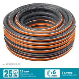 GRINDA  ULTRA 6, 3/4", 50 м, 25 атм, шестислойный, двойное армирование, поливочный шланг, PROLine (429009-3/4-50) - 2